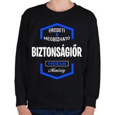 PRINTFASHION Biztonságiőr prémium minőség - Gyerek pulóver - Fekete gyerek pulóver, kardigán