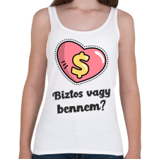 PRINTFASHION Biztos vagy bennem - Női atléta - Fehér női trikó