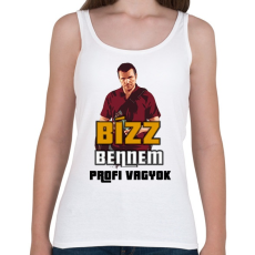 PRINTFASHION bízz bennem profi vagyok - Női atléta - Fehér