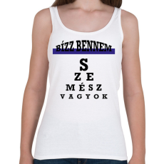 PRINTFASHION Bízz bennem - szemész - Női atléta - Fehér