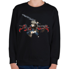 PRINTFASHION Black Clover Asta - Gyerek pulóver - Fekete