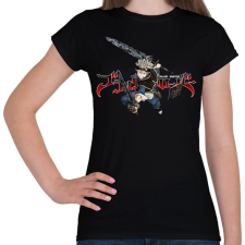 PRINTFASHION Black Clover Asta - Női póló - Fekete női póló