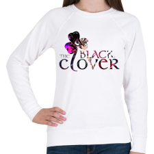 PRINTFASHION Black Clover - Női pulóver - Fehér női pulóver, kardigán