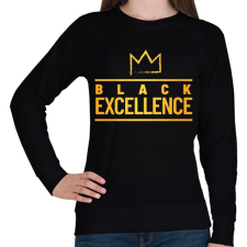 PRINTFASHION Black excellence - Női pulóver - Fekete női pulóver, kardigán