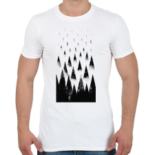 PRINTFASHION Black hills - Férfi póló - Fehér férfi póló