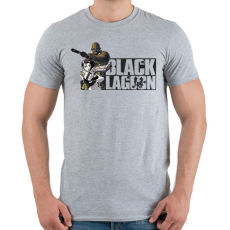 PRINTFASHION Black Lagoon  - Férfi póló - Sport szürke
