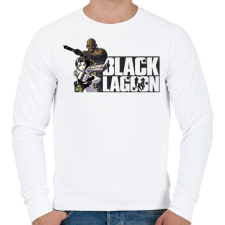 PRINTFASHION Black Lagoon  - Férfi pulóver - Fehér férfi pulóver, kardigán