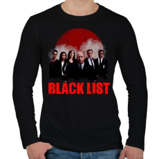 PRINTFASHION black list poster - Férfi hosszú ujjú póló - Fekete