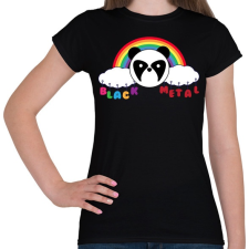 PRINTFASHION Black metal - Női póló - Fekete női póló