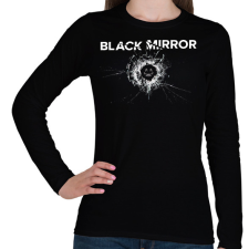 PRINTFASHION Black mirror - Női hosszú ujjú póló - Fekete női póló