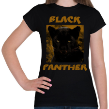 PRINTFASHION BLACK PANTHER - Női póló - Fekete női póló