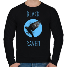 PRINTFASHION BLACK RAVEN - Férfi pulóver - Fekete férfi pulóver, kardigán