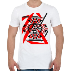 PRINTFASHION black&red1 - Férfi póló - Fehér