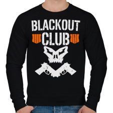 PRINTFASHION Blackout club - Férfi pulóver - Fekete férfi pulóver, kardigán