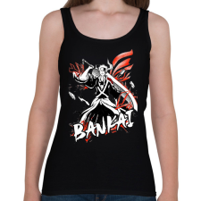 PRINTFASHION Bleach Ichigo Bankai - Női atléta - Fekete női trikó