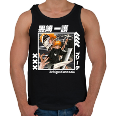 PRINTFASHION bleach ichigo - Férfi atléta - Fekete