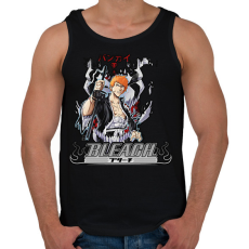 PRINTFASHION Bleach Kurosaki Ichigo Bankai - Férfi atléta - Fekete