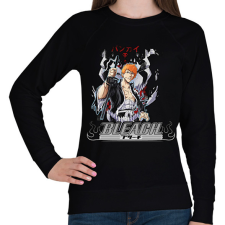 PRINTFASHION Bleach Kurosaki Ichigo Bankai - Női pulóver - Fekete női pulóver, kardigán