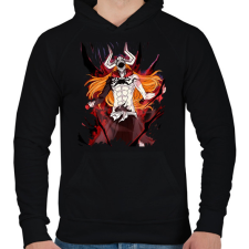 PRINTFASHION Bleach Kurosaki Ichigo  - Férfi kapucnis pulóver - Fekete férfi pulóver, kardigán