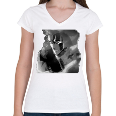 PRINTFASHION Bleach! Kurosaki Ichigo. - Női V-nyakú póló - Fehér