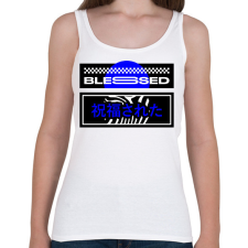 PRINTFASHION Blessed - Női atléta - Fehér női trikó