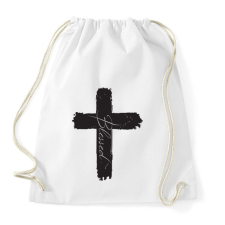 PRINTFASHION BlessedBlack - Sportzsák, Tornazsák - Fehér tornazsák