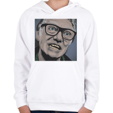 PRINTFASHION Blöff: Bunkó - Gyerek kapucnis pulóver - Fehér gyerek pulóver, kardigán