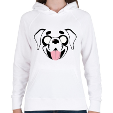 PRINTFASHION Blöki - Női kapucnis pulóver - Fehér