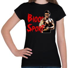 PRINTFASHION Blood Sport - Női póló - Fekete