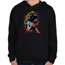 PRINTFASHION Bloody Mary - Gyerek kapucnis pulóver - Fekete gyerek pulóver, kardigán