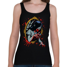 PRINTFASHION Bloody Mary - Női atléta - Fekete női trikó