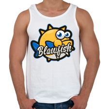 PRINTFASHION Blowfish - Férfi atléta - Fehér atléta, trikó