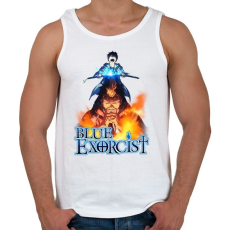PRINTFASHION Blue Exorcist - Férfi atléta - Fehér