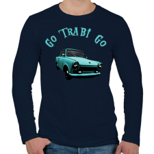 PRINTFASHION blue trabant - Férfi hosszú ujjú póló - Sötétkék férfi póló