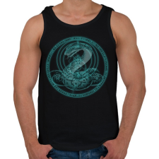 PRINTFASHION blue viper - Férfi atléta - Fekete atléta, trikó