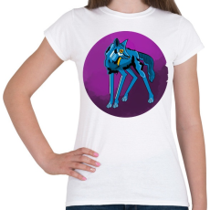 PRINTFASHION Blue Wolf - Női póló - Fehér