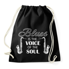 PRINTFASHION Blues is the voice - Sportzsák, Tornazsák - Fekete tornazsák