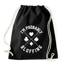 PRINTFASHION Bluffing - Sportzsák, Tornazsák - Fekete tornazsák