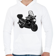 PRINTFASHION bmw1 - Férfi kapucnis pulóver - Fehér férfi pulóver, kardigán