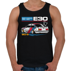 PRINTFASHION BMW 3 E30 - Férfi atléta - Fekete