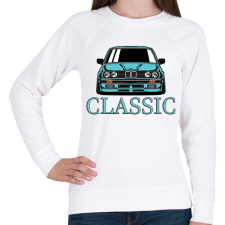 PRINTFASHION bmw classic - Női pulóver - Fehér női pulóver, kardigán