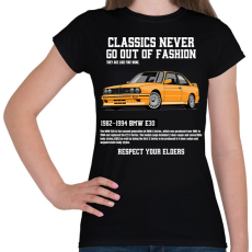 PRINTFASHION Bmw E30 - Női póló - Fekete