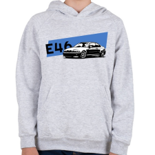 PRINTFASHION BMW e46 - Gyerek kapucnis pulóver - Sport szürke gyerek pulóver, kardigán