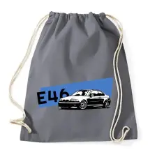 PRINTFASHION BMW e46 - Sportzsák, Tornazsák - Grafitszürke tornazsák