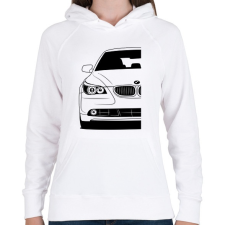 PRINTFASHION BMW E60 - Női kapucnis pulóver - Fehér női pulóver, kardigán