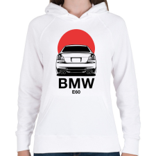 PRINTFASHION BMW E60 - Női kapucnis pulóver - Fehér női pulóver, kardigán