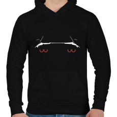 PRINTFASHION BMW Eyes - Férfi kapucnis pulóver - Fekete