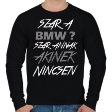 PRINTFASHION BMW - Férfi pulóver - Fekete férfi pulóver, kardigán