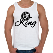 PRINTFASHION BMW KING - Férfi atléta - Fehér atléta, trikó