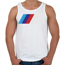 PRINTFASHION BMW M - Férfi atléta - Fehér atléta, trikó